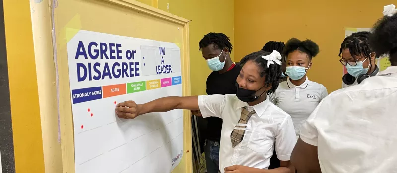 IFES, with support from the USAID/ESC Mission, launched the Youth Advocacy, Linkages, Leadership in Elections and Society (Youth ALLIES) Program in Georgetown, Guyana, on May 13, 2022.